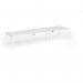 Connex Goal-Post 4200 x 1200 x 725mm Back to Back Desk (6 x 1400mm) - White Frame White Top GCO4212-WH-WH