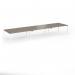 Connex Goal-Post 4800 x 1200 x 725mm Back to Back Desk (6 x 1600mm) - White Frame Nebraska Oak Top GCO4812-WH-NO
