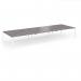 Connex Goal-Post 4800 x 1600 x 725mm Back to Back Desk (6 x 1600mm) - White Frame Grey Oak Top GCO4816-WH-GO