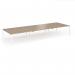 Connex Goal-Post 4800 x 1600 x 725mm Back to Back Desk (6 x 1600mm) - White Frame Kendal Oak Top GCO4816-WH-KO