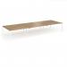 Connex Goal-Post 4800 x 1600 x 725mm Back to Back Desk (6 x 1600mm) - White Frame Oak Top GCO4816-WH-O
