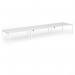 Connex Goal-Post 5400 x 1200 x 725mm Back to Back Desk (6 x 1800mm) - White Frame White Top GCO5412-WH-WH