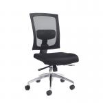 Gemini mesh task chair with no arms - black GEM300K2