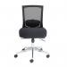 Gemini mesh task chair with no arms - black GEM300K2