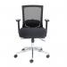 Gemini mesh task chair with adjustable arms - black GEM301K2