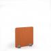 Grain Acoustic Floor Standing Silver Metal Base Legs 1200w 1200h - Tangerine GFSC1200-S-MF-TA