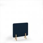 Grain Acoustic Floor Standing Screen Wooden Legs 1200w 1200h - Dark Blue GFSC1200-WF-BD