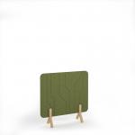 Grain Acoustic Floor Standing Screen Wooden Legs 1200w 1200h - Reed Green GFSC1200-WF-RG