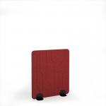 Grain Acoustic Floor Standing Black Metal Base Legs 1200w 1400h - Pure Red GFSC1400-K-MF-PR