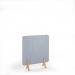 Grain Acoustic Floor Standing Screen Wooden Legs 1200w 1400h - Light Grey GFSC1400-WF-LG