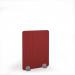 Grain Acoustic Floor Standing Silver Metal Base Legs 1200w 1600h - Pure Red GFSC1600-S-MF-PR