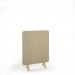 Grain Acoustic Floor Standing Screen Wooden Legs 1200w 1600h - Dark Camel GFSC1600-WF-DC