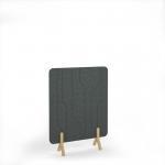 Grain Acoustic Floor Standing Screen Wooden Legs 1200w 1600h - Moonlight Grey GFSC1600-WF-MG