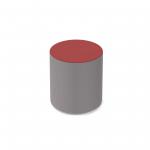 Groove modular breakout seating bubble - forecast grey body with extent red top GR01-FG-ER