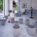 Groove modular breakout seating - forecast grey body with present grey top GR01-FG-PG