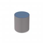 Groove modular breakout seating bubble - forecast grey body with range blue top GR01-FG-RB