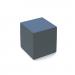Groove modular breakout seating square - elapse grey body with range blue top
