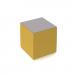 Groove modular breakout seating square - lifetime yellow body with forecast grey top