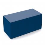 Groove modular breakout seating brick - maturity blue body with range blue top GR03-MB-RB