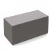 Groove modular breakout seating brick - present grey body with forecast grey top