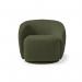 Grace single swivel club chair in olive green GRA50001-OG