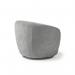 Grace single swivel club chair in warm grey GRA50001-WG