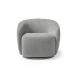Grace single swivel club chair in warm grey GRA50001-WG