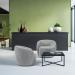 Grace single swivel club chair in warm grey GRA50001-WG
