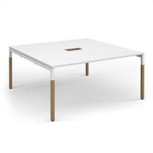 Connex Plus Goal-Post Wooden 1600 x 1600 x 725mm Back to Back Desk,