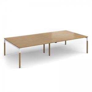 Connex Plus Goal-Post Wooden 3200 x 1600 x 725mm Back to Back Desk -