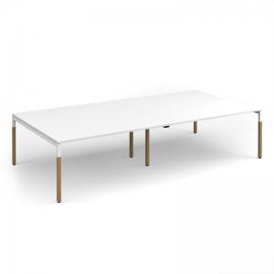 Connex Plus Goal-Post Wooden 3200 x 1600 x 725mm Back to Back Desk -