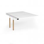 Connex Goal-Post Wooden 1200 x 1600 x 725mm Back to Back Add On Bay - White Frame White Top GWCO1216-AB-WH-WH