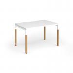 Connex Goal-Post Wooden 1200 x 800 x 725mm Single Desk - White Frame White Top GWCO128-WH-WH