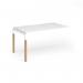 Connex Goal-Post Wooden 1400 x 800 x 725mm Single Add On Bay - White Frame White Top GWCO148-AB-WH-WH