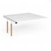 Connex Goal-Post Wooden 1600 x 1600 x 725mm Back to Back Add On Bay - White Frame White Top GWCO1616-AB-WH-WH