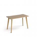 Giza straight desk 1200mm x 600mm with wooden legs - oak finish, oak top GZ612-KO