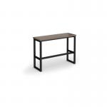 Otto Poseur benching solution high bench 1050mm wide - black frame, barcelona walnut top HB1050-K-BW