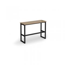 Otto Poseur benching solution high bench 1050mm wide - black frame, kendal oak top HB1050-K-KO