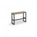 Otto Poseur benching solution high bench 1050mm wide - black frame, kendal oak top HB1050-K-KO