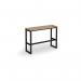 Otto Poseur benching solution high bench 1050mm wide - black frame and kendal oak top