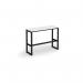 Otto Poseur benching solution high bench 1050mm wide - black frame, white top HB1050-K-WH