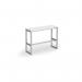 Otto Poseur benching solution high bench 1050mm wide - silver frame, white top HB1050-S-WH