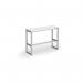 Otto Poseur benching solution high bench 1050mm wide - silver frame and white top