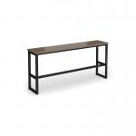 Otto Poseur benching solution high bench 1650mm wide - black frame, barcelona walnut top HB1650-K-BW