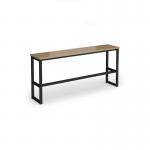 Otto Poseur benching solution high bench 1650mm wide - black frame, kendal oak top HB1650-K-KO