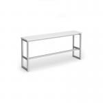 Otto Poseur benching solution high bench 1650mm wide - silver frame, white top HB1650-S-WH