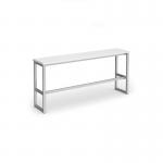 Otto Poseur benching solution high bench 1650mm wide - silver frame, white top HB1650-S-WH