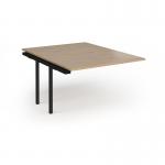 Connex Plus O Frame 1200 x 1600 x 725mm Back to Back Add On Bay - Black Frame Kendal Oak Top HCO1216-AB-K-KO