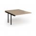 Connex Plus O Frame 1200 x 1600 x 725mm Back to Back Add On Bay - Black Frame Kendal Oak Top HCO1216-AB-K-KO