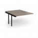 Connex Plus O Frame 1200 x 1600 x 725mm Back to Back Add On Bay - Black Frame Nebraska Oak Top HCO1216-AB-K-NO